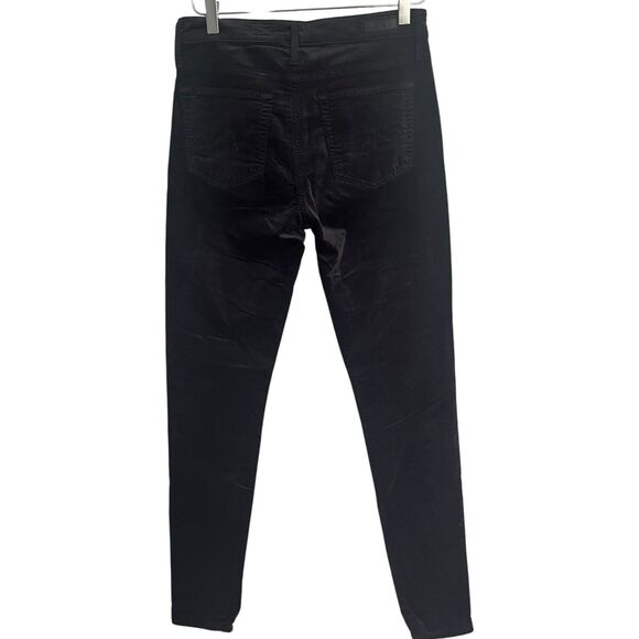 ADRIANO GOLDSCHMIED Farrah Velvet High Rise Skinny Jeans Sz 28 Black Designer AG - Picture 12 of 14